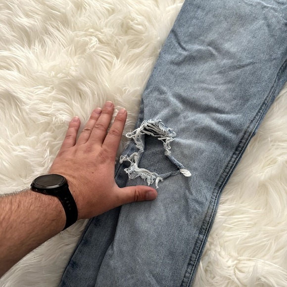 Vintage Polo Ralph Lauren Saturday Jean 4 x 29 Light Wash Blue Denim - Picture 6 of 8